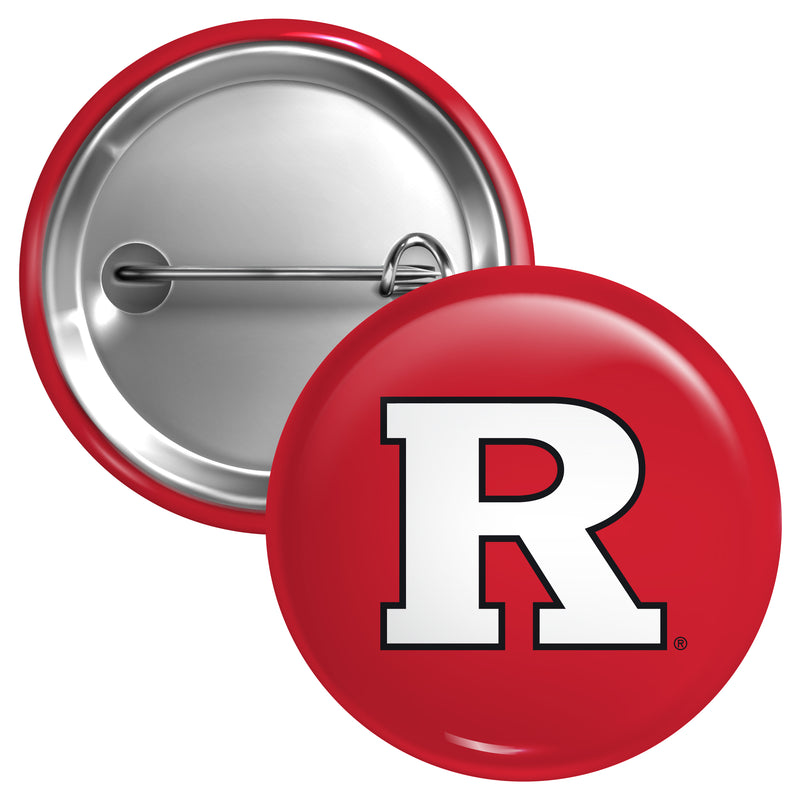 Rutgers Scarlet Knights Medium 2-Inch Button Pin Officially Licensed Collegiate Product Medium