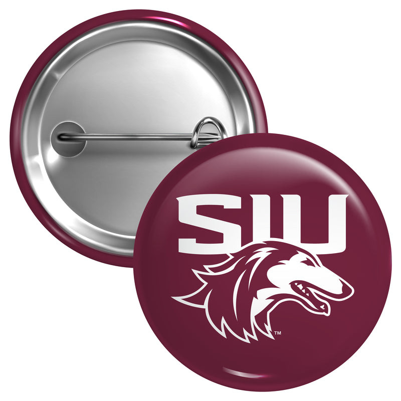 Southern Illinois Salukis Small 1-Inch Button Pin Officially Licensed Collegiate Product Small