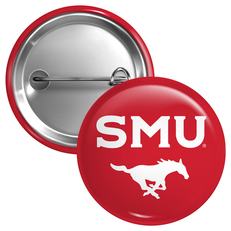 Southern Methodist University Medium 2-Inch Button Pin Officially Licensed Collegiate Product Medium