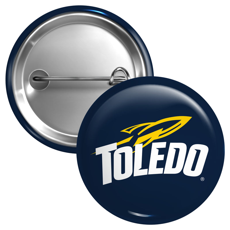 Toledo Rockets Small 1-Inch Button Pin Officially Licensed Collegiate Product Small