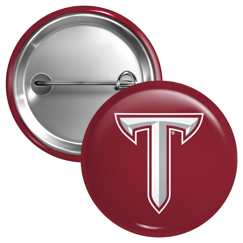Troy University Large 3-Inch Button Pin Officially Licensed Collegiate Product Large