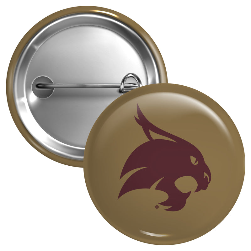 Texas State Bobcats Medium 2-Inch Button Pin Officially Licensed Collegiate Product Medium