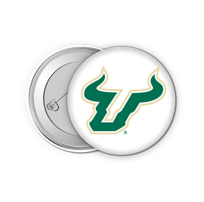 South Florida Bulls Small 1-Inch Button Pin 4 Pack Officially Licensed Collegiate Product