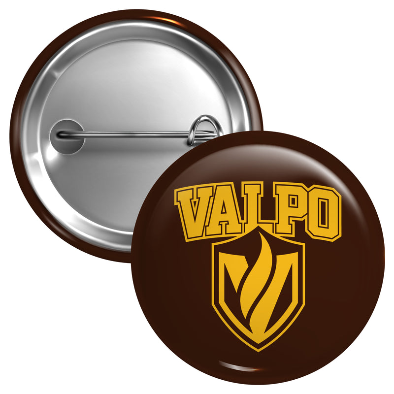 Valparaiso University Large 3-Inch Button Pin Officially Licensed Collegiate Product Large