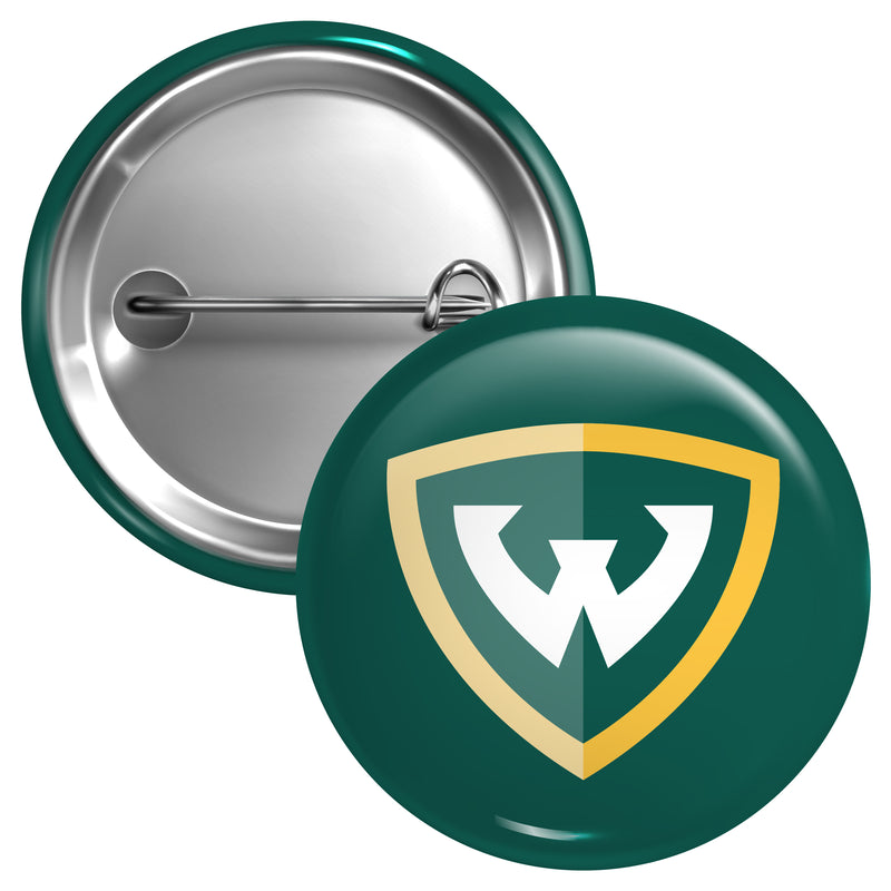 Wayne State Medium 2-Inch Button Pin Officially Licensed Collegiate Product Medium