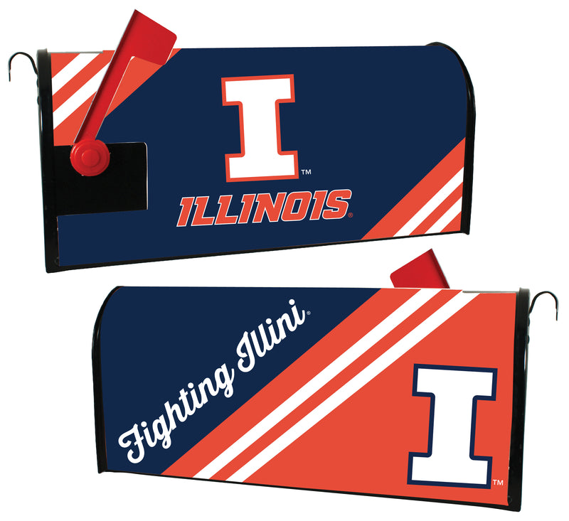 Illinois Fighting Illini Magnetic Mailbox Cover - Officially Licensed Collegiate Product
