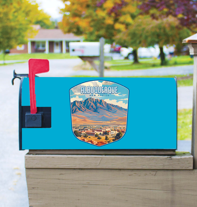 Alburqueque New Mexico Design A Souvenir Magnetic Mailbox Cover