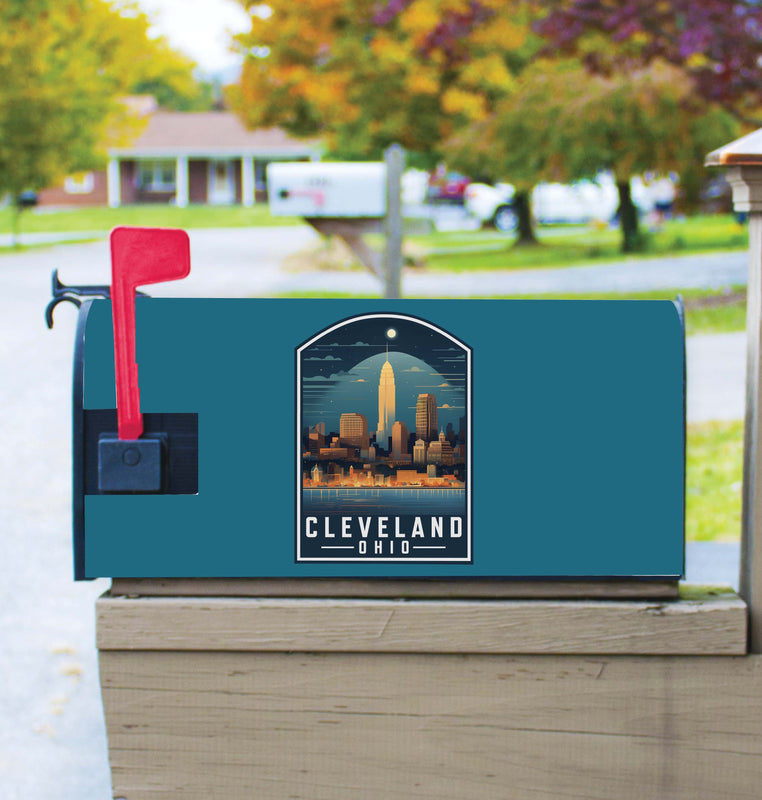 Cleveland Ohio Design A Souvenir Magnetic Mailbox Cover