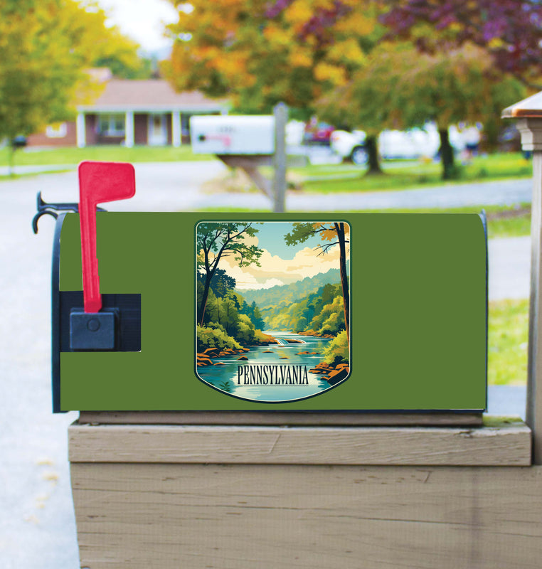 Pennsylvania Design B Souvenir Magnetic Mailbox Cover