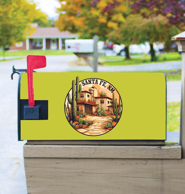 Santa Fe New Mexico Design D Souvenir Magnetic Mailbox Cover