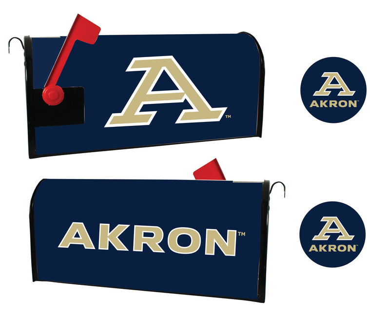 Akron Zips NCAA Officially Licensed Mailbox Cover & Sticker Set Officially Licensed Collegiate Product