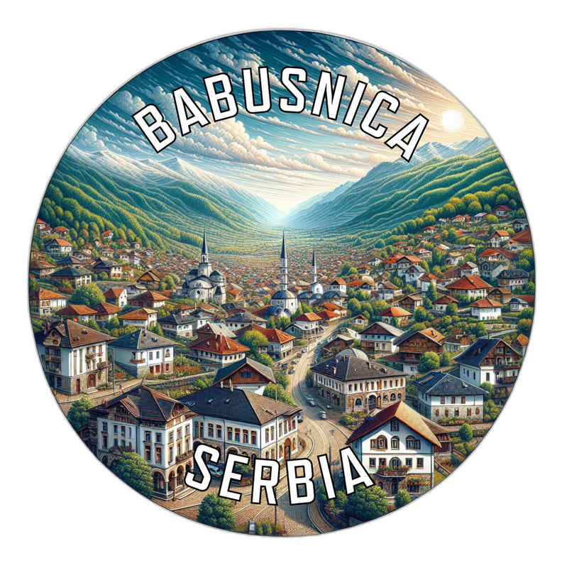 Babusnica Serbia Souvenir Die Cut Flat Magnet 2-Inch