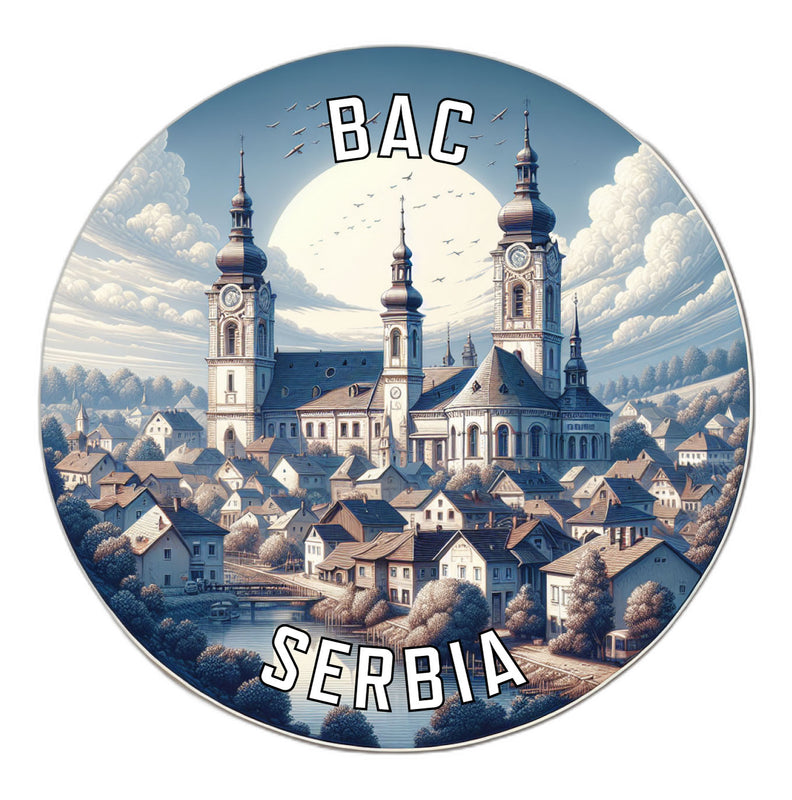 Bac Serbia Souvenir Vinyl Decal Sticker 2-Inch