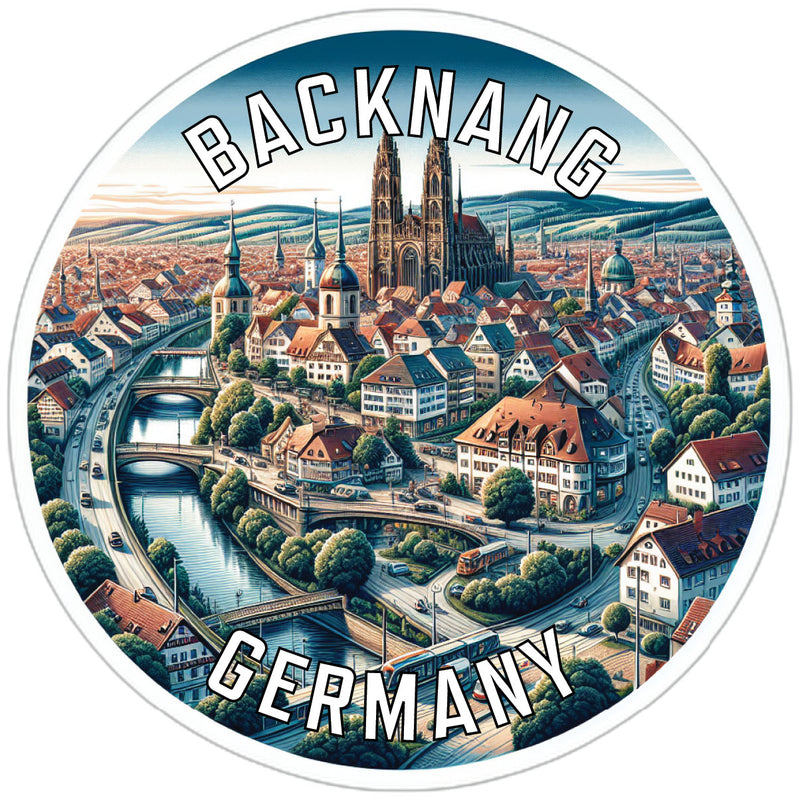 Backnang Germany Souvenir Die Cut Flat Magnet 2-Inch