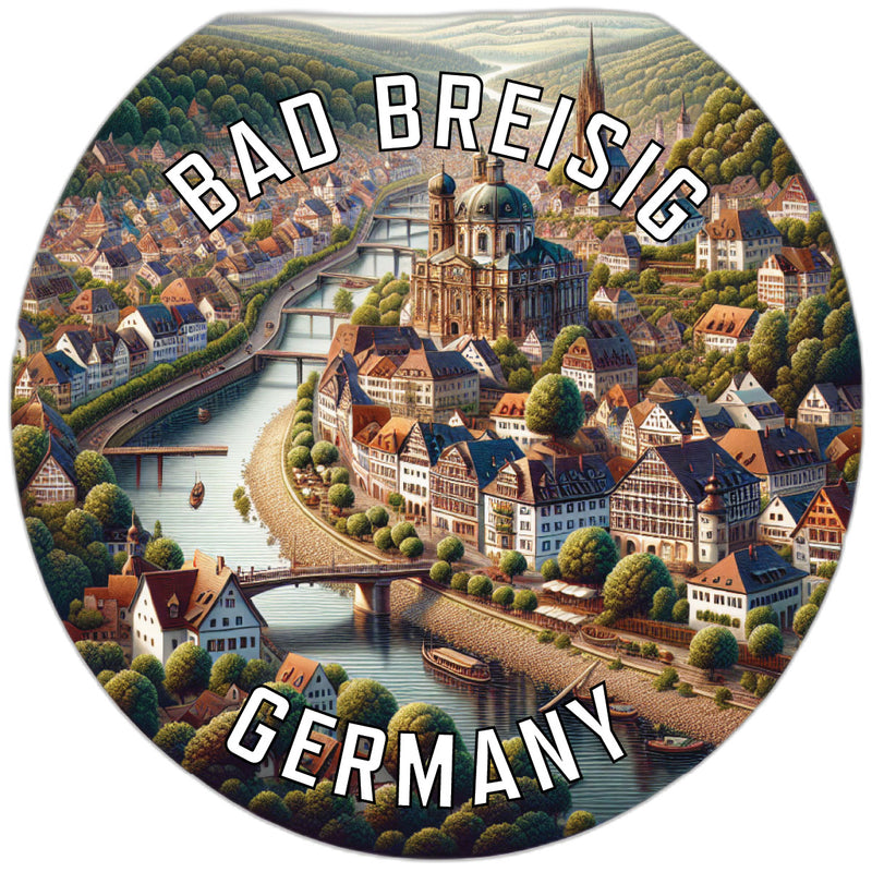 Bad Breisig Germany Souvenir Die Cut Flat Magnet 6-Inch
