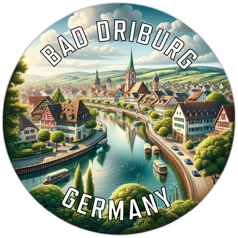 Bad Driburg Germany Souvenir Die Cut Flat Magnet 6-Inch