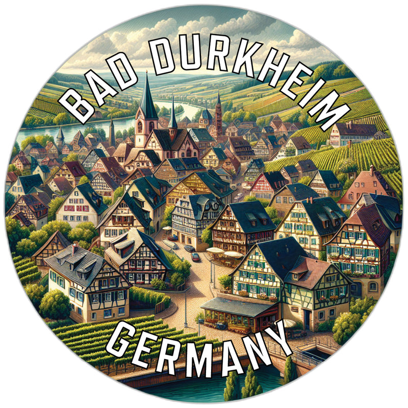 Bad Durkheim Germany Souvenir Die Cut Flat Magnet 2-Inch