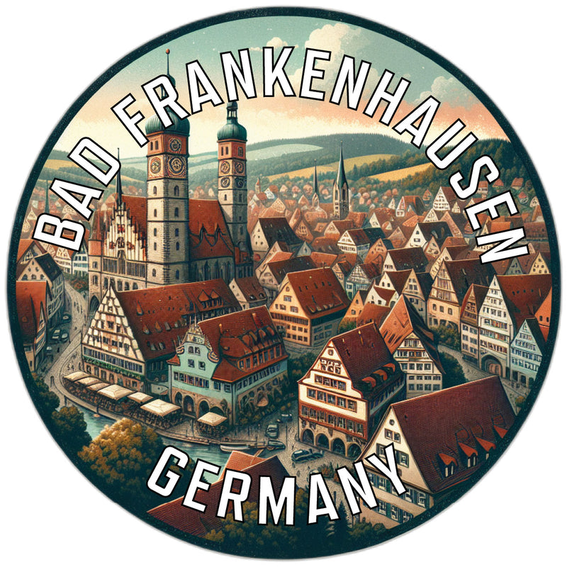 Bad Frankenhausen Germany Souvenir Die Cut Flat Magnet 2-Inch