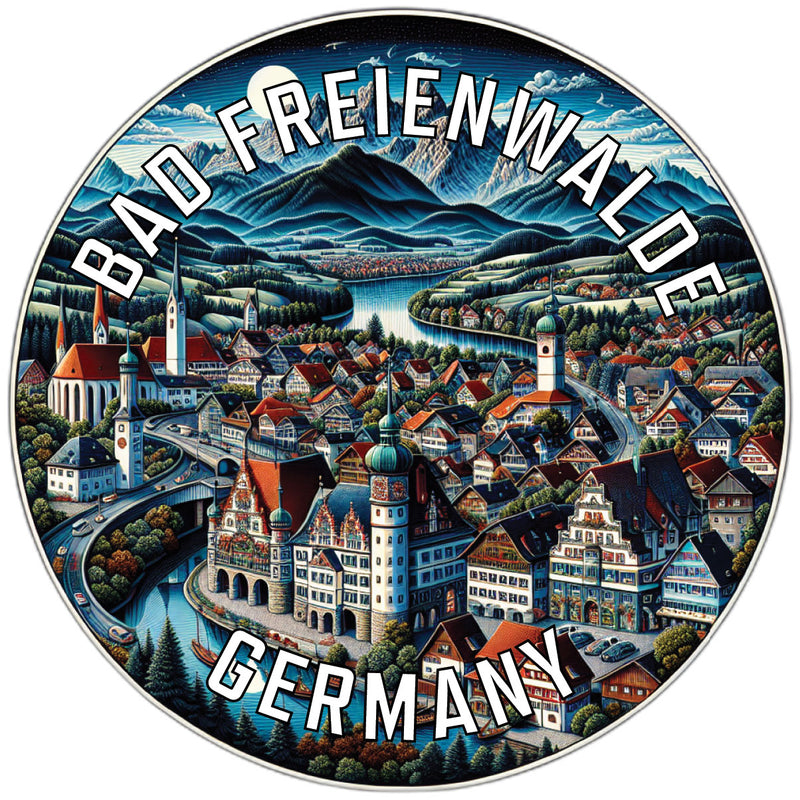 Bad Freienwalde Germany Souvenir Die Cut Flat Magnet 6-Inch