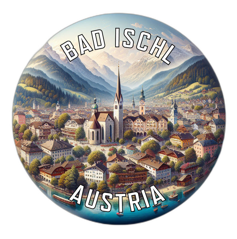 Bad Ischl Austria Souvenir Die Cut Flat Magnet 2-Inch