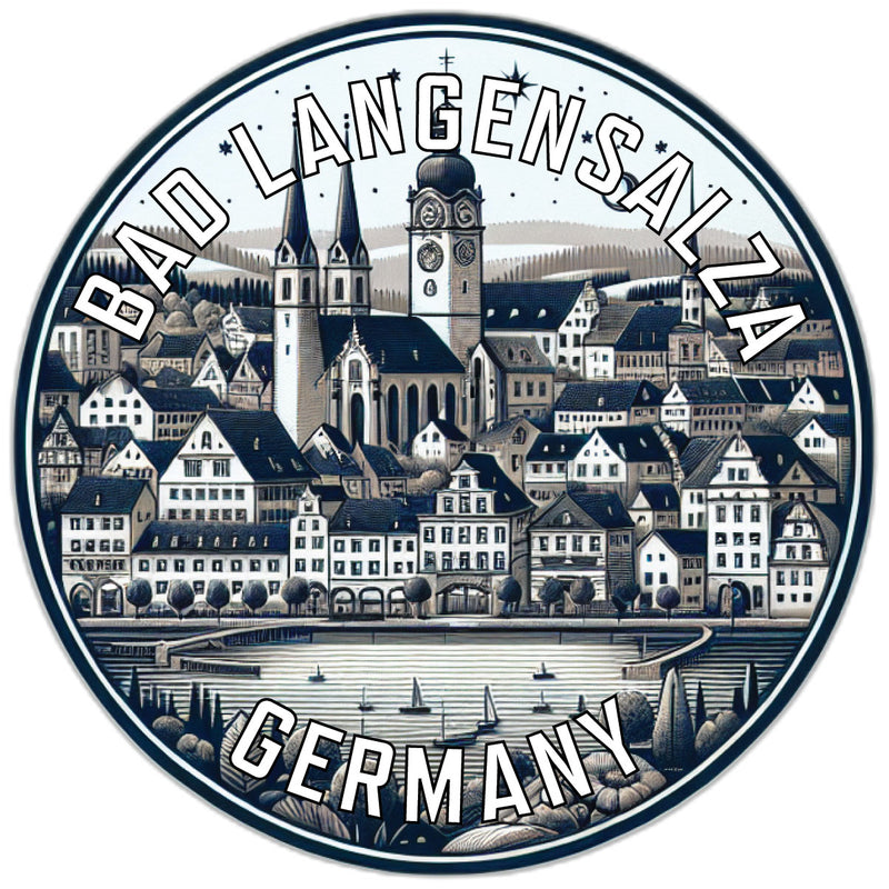Bad Langensalza Germany Souvenir Die Cut Flat Magnet 2-Inch