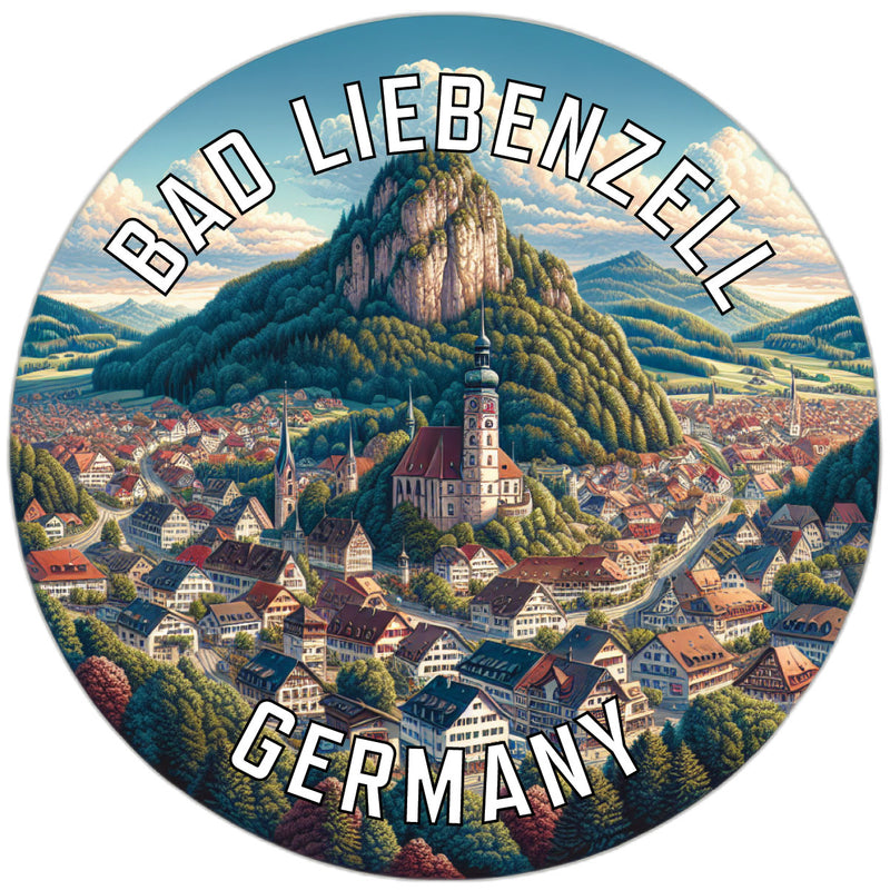 Bad Liebenzell Germany Souvenir Die Cut Flat Magnet 6-Inch