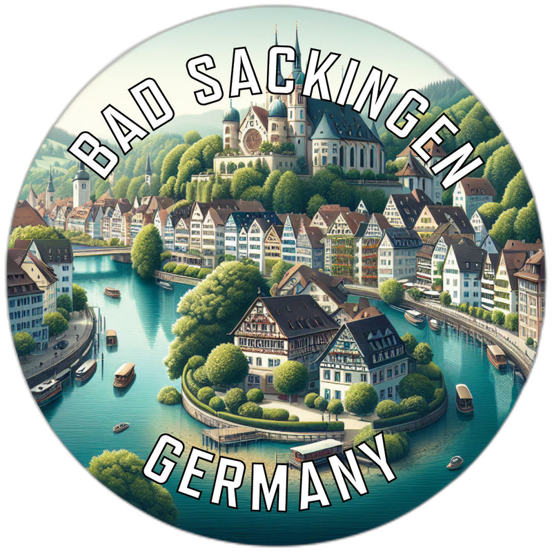 Bad Sackingen Germany Souvenir Vinyl Decal Sticker 6-Inch