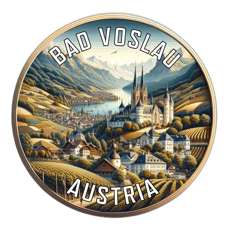 Bad Voslau Austria Souvenir Die Cut Flat Magnet 6-Inch