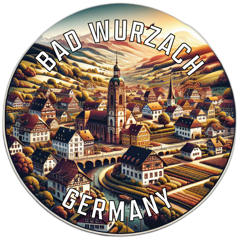 Bad Wurzach Germany Souvenir Vinyl Decal Sticker 4-Inch