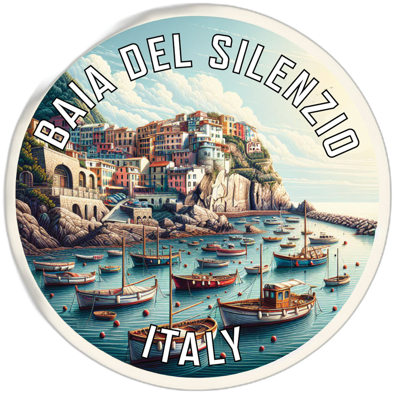 Baia del Silenzio Souvenir Die Cut Flat Magnet 2-Inch
