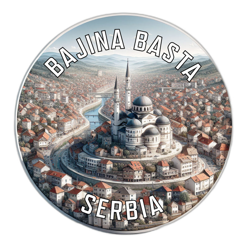 Bajina Basta Serbia Souvenir Vinyl Decal Sticker 6-Inch