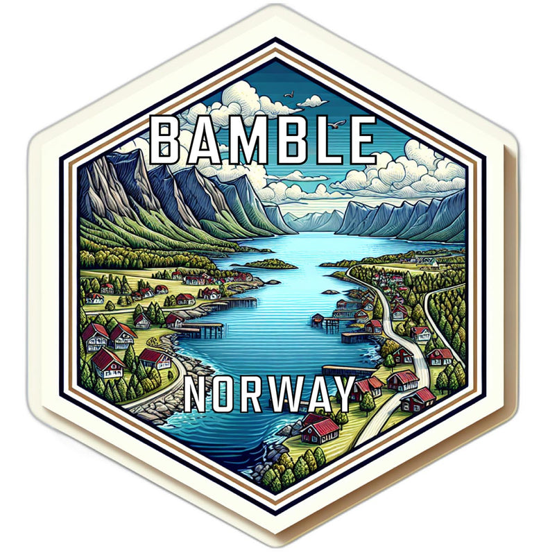 Bamble Norway Travel Destination Souvenir Vinyl Decal Sticker 2-Inch