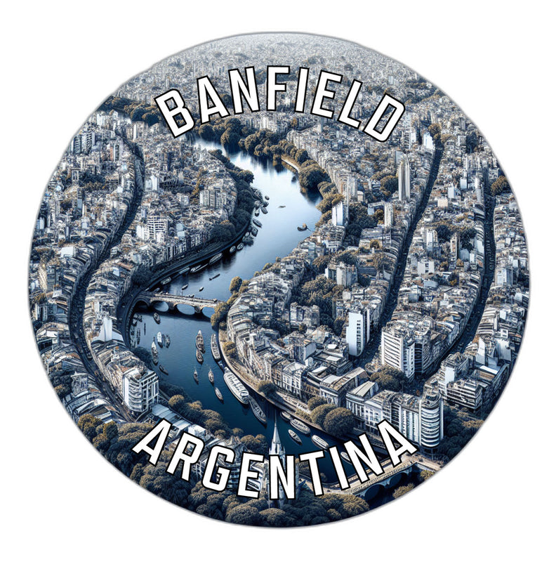 Banfield Argentina Souvenir Die Cut Flat Magnet 2-Inch