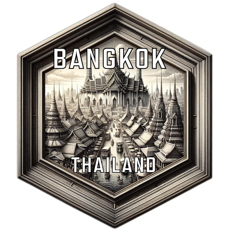 Bangkok Thailand Travel Destination Souvenir Vinyl Decal Sticker 6-Inch