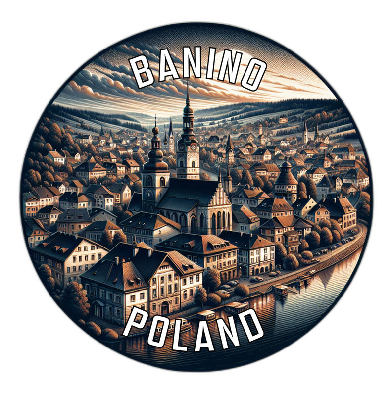 Banino Poland Souvenir Vinyl Decal Sticker 2-Inch