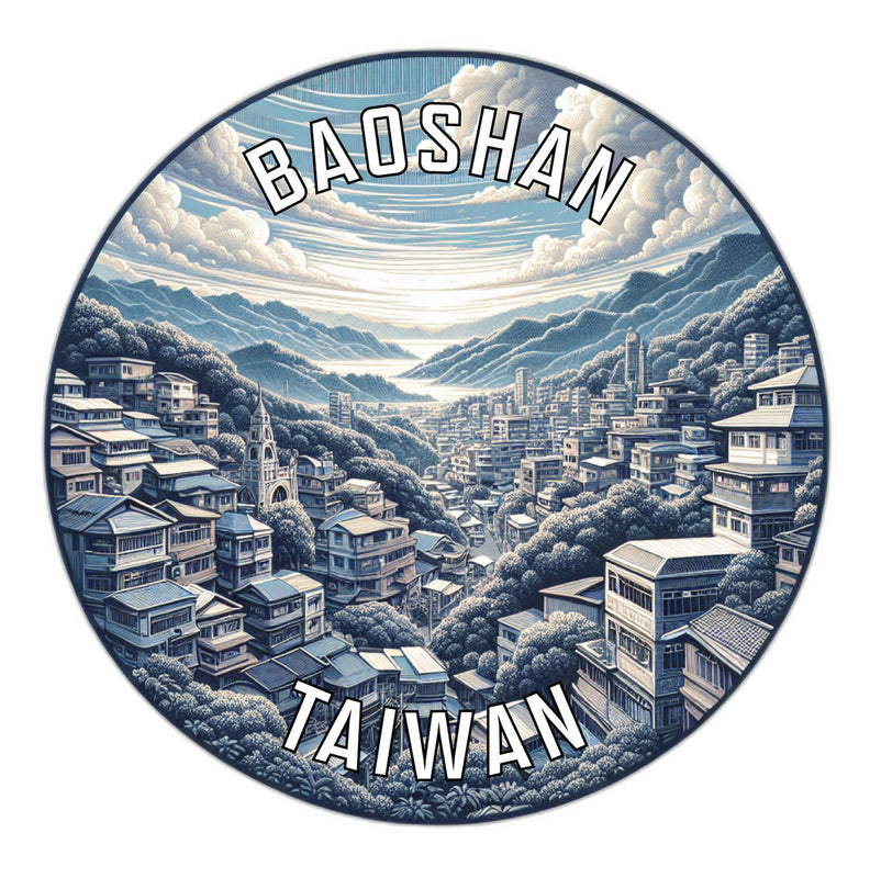 Baoshan Taiwan Souvenir Vinyl Decal Sticker 6-Inch
