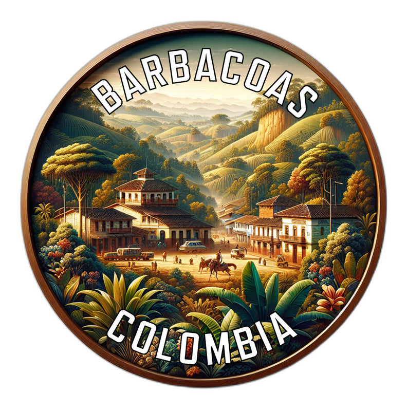 Barbacoas Colombia Souvenir Die Cut Flat Magnet 2-Inch
