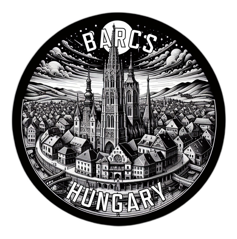 Barcs Hungary Souvenir Die Cut Flat Magnet 6-Inch