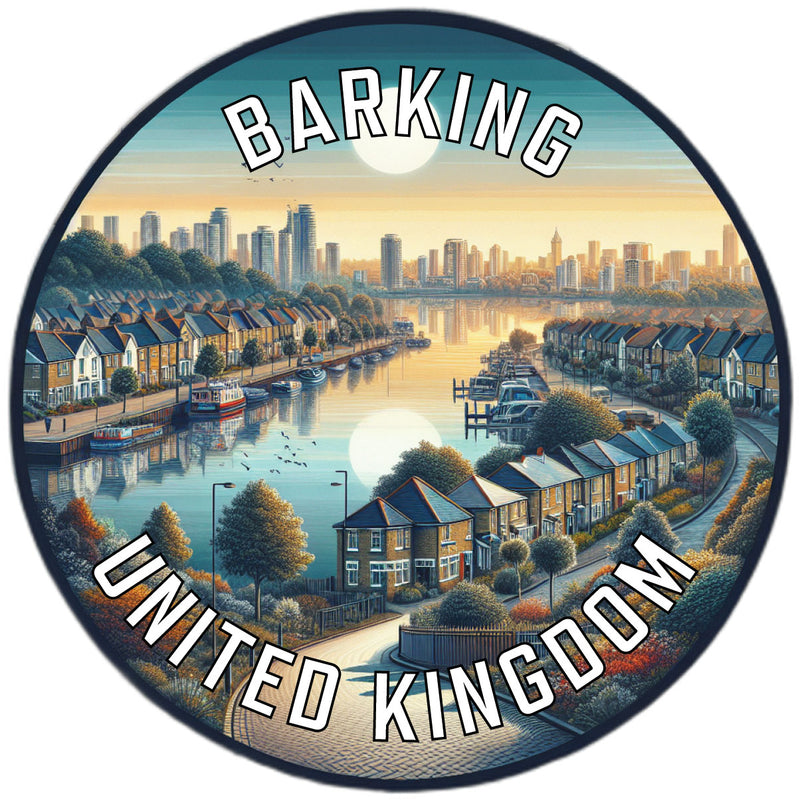 Barking United Kingdom Souvenir Vinyl Decal Sticker 4-Inch