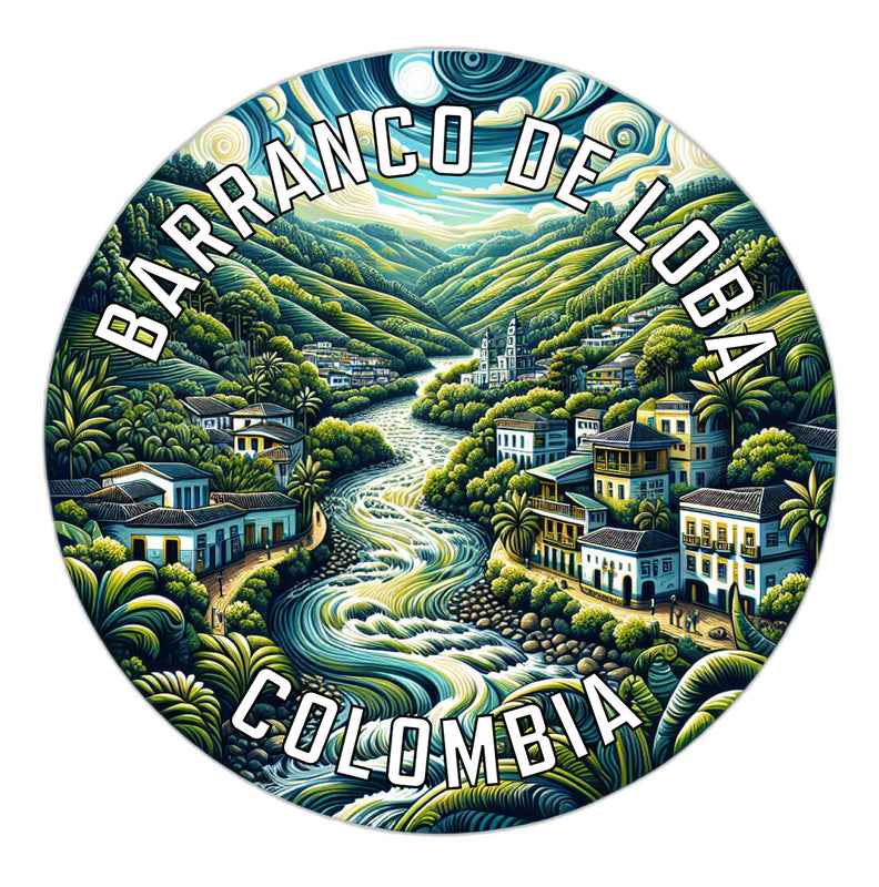 Barranco de Loba Colombia Souvenir Vinyl Decal Sticker 2-Inch
