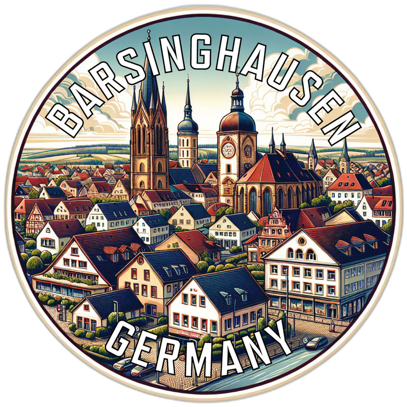Barsinghausen Germany Souvenir Die Cut Flat Magnet 6-Inch