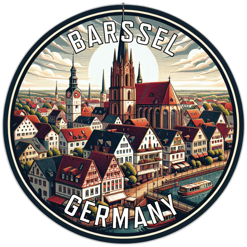 Barssel Germany Souvenir Die Cut Flat Magnet 2-Inch