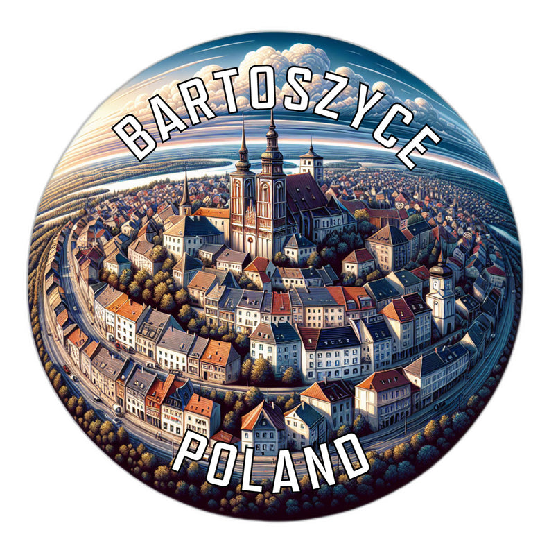Bartoszyce Poland Souvenir Die Cut Flat Magnet 2-Inch