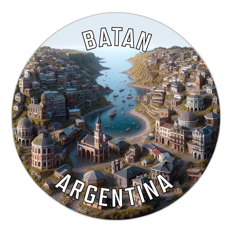 Batan Argentina Souvenir Die Cut Flat Magnet 3-Inch