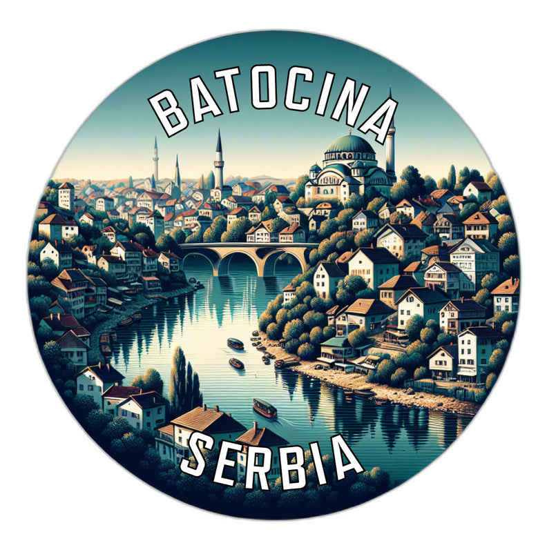 Batocina Serbia Souvenir Die Cut Flat Magnet 2-Inch