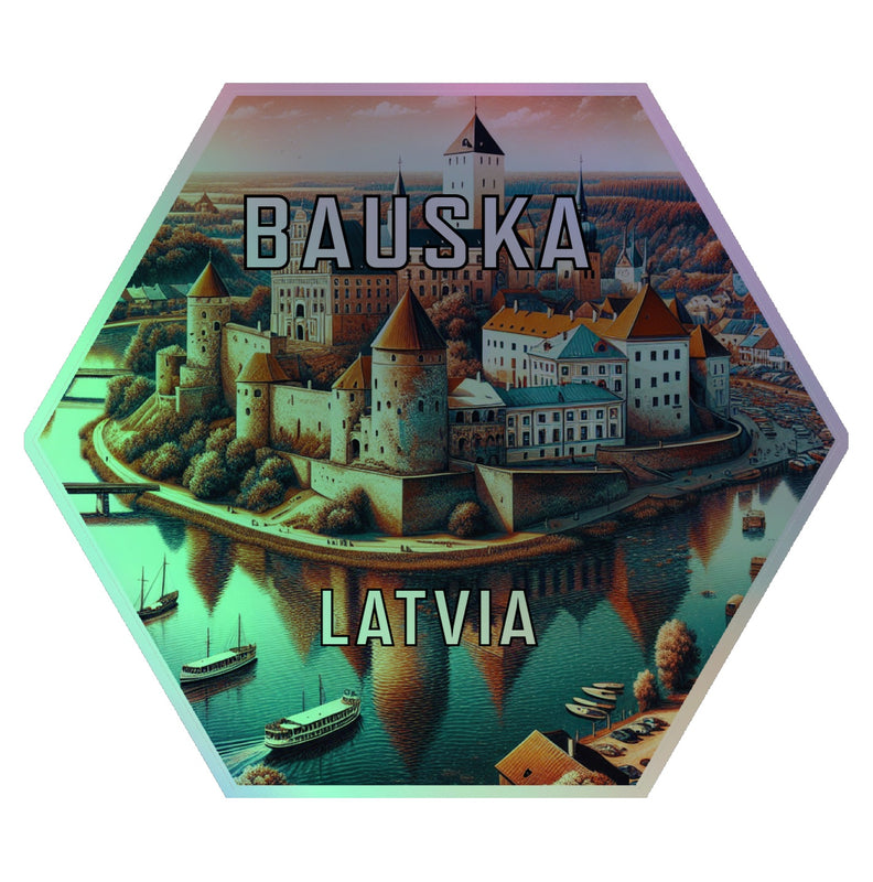 Bauska Latvia Souvenir Vinyl Decal Sticker 6-Inch