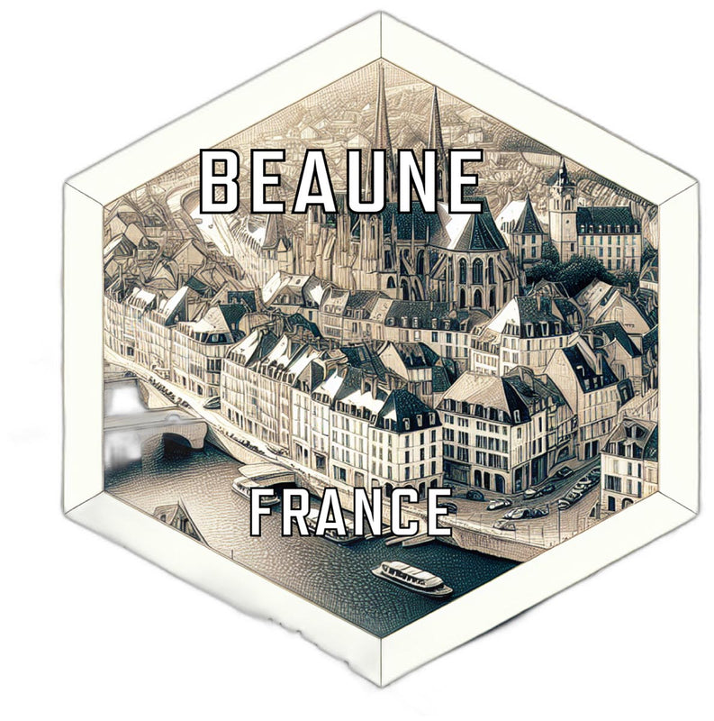 Beaune France Travel Destination Souvenir Vinyl Decal Sticker 4-Inch