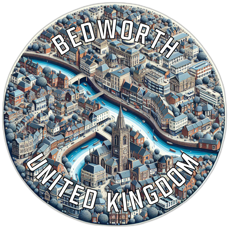 Bedworth United Kingdom Souvenir Vinyl Decal Sticker 2-Inch