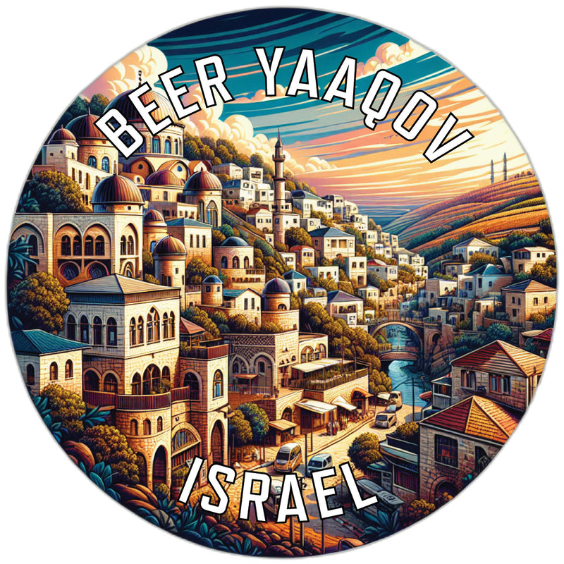 Beer Yaaqov Souvenir Die Cut Flat Magnet 6-Inch