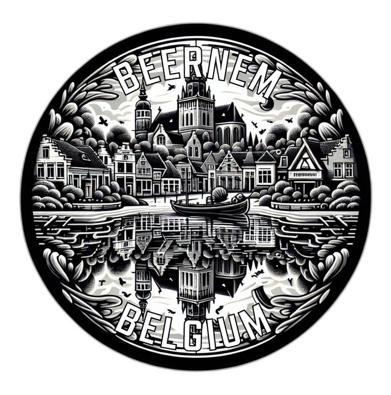 Beernem Belgium Souvenir Die Cut Flat Magnet 6-Inch